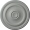 Ekena Millwork Devon Ceiling Medallion (Fits Canopies up to 3 5/8"), 15 3/4"OD x 1 1/2"P, Primed White CM15DE - alternate 1